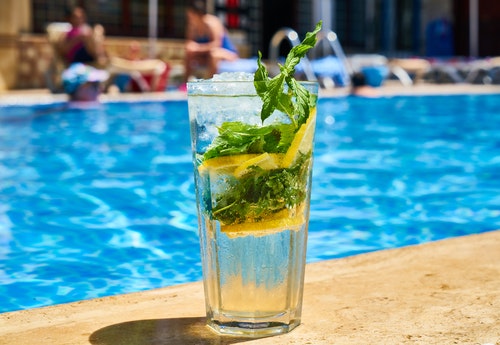 grass drink pool