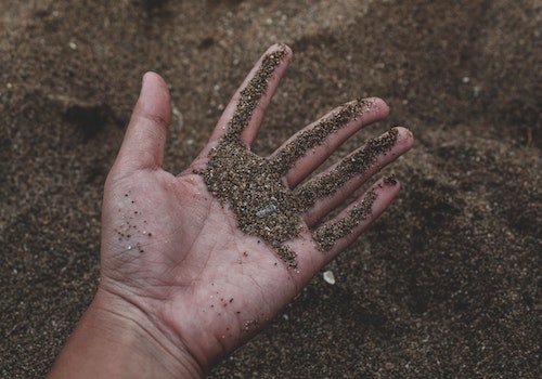soil hand